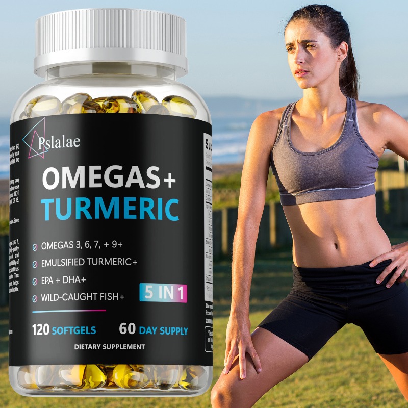 Turmeric Curcumin Capsule - Cápsulas de Omega+ y Cúrcuma -