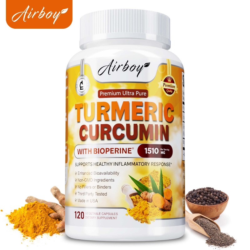 Turmeric Curcumin Capsule - Cápsulas de Cúrcuma - Promueven la