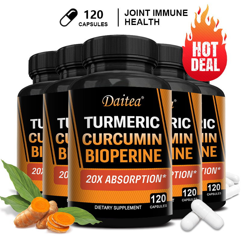 Turmeric Curcumin Capsule - Cúrcuma con Curcumina y BioPerine 95%