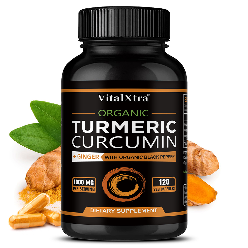 Turmeric Curcumin Capsule - Cúrcuma con Pimienta Negra y Jengibre,