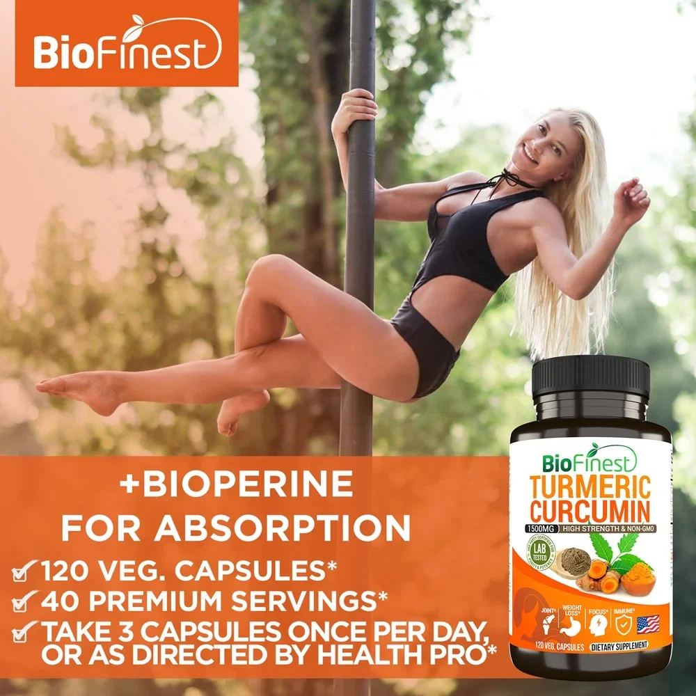Biofinest-Suplemento de curcum - Turmeric Curcumin Capsule reseña y precio