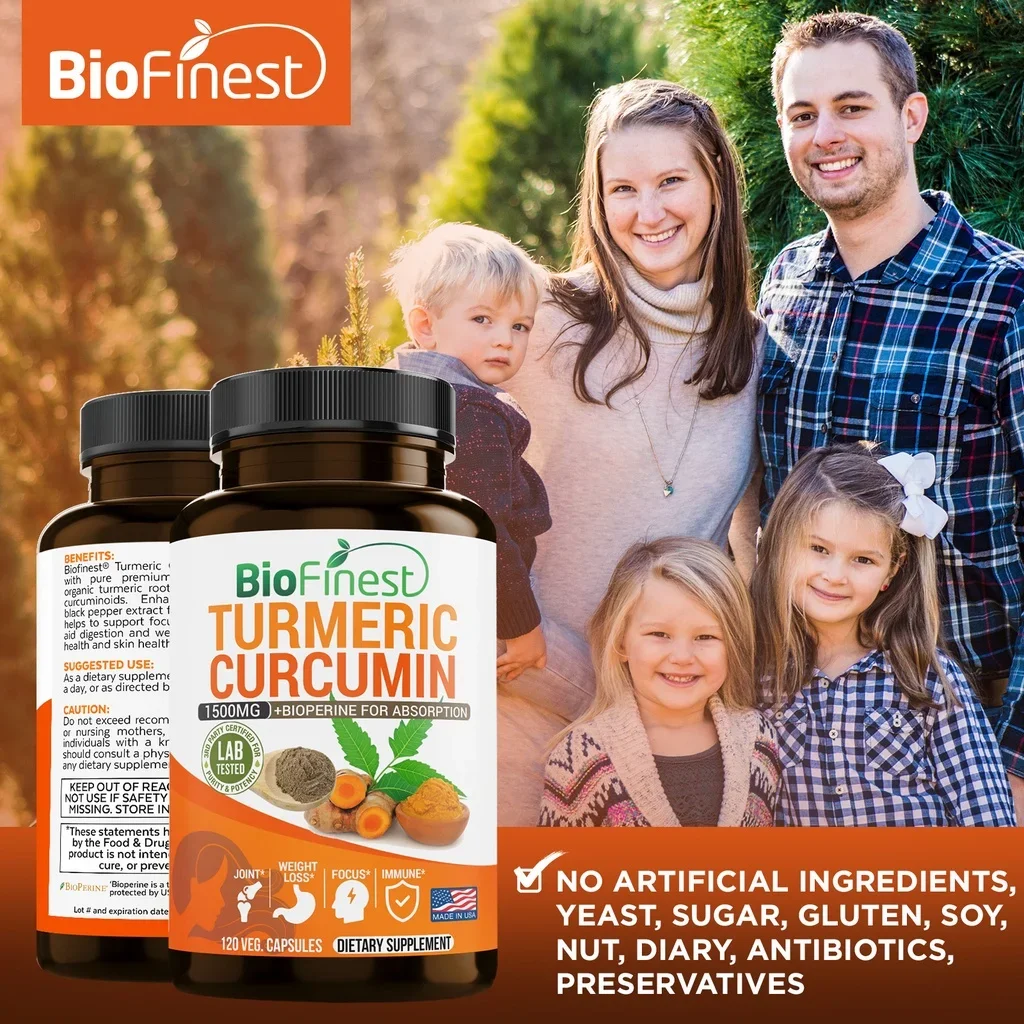 Biofinest-Suplemento de curcum - Turmeric Curcumin Capsule reseña y precio