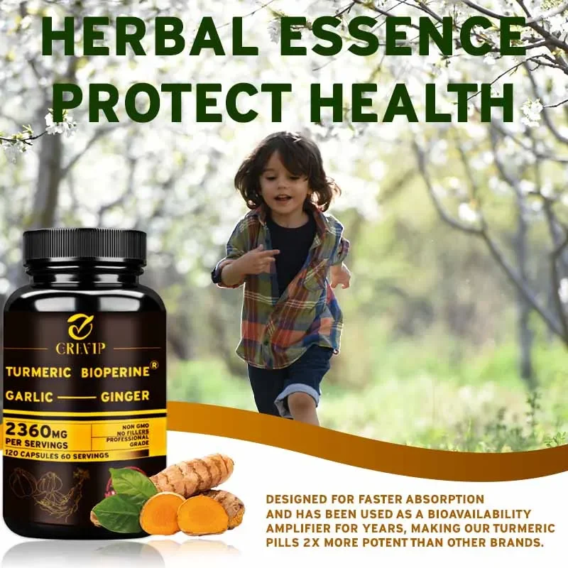 Suplemento 4 en 1 de cúrcuma y - Turmeric Curcumin Capsule reseña y precio