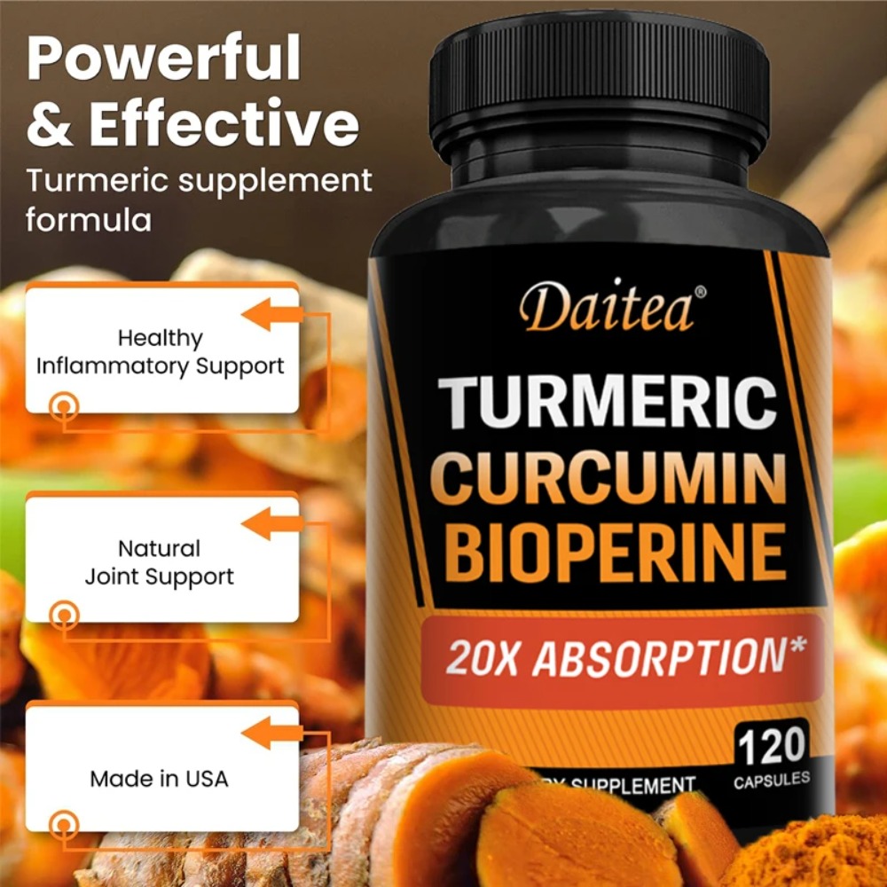 Cápsulas de Cúrcuma con BioPer - Turmeric Curcumin Capsule reseña y precio