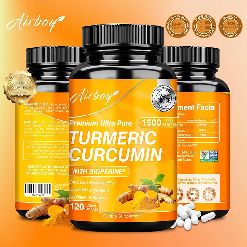 Cápsulas de curcumina y cúrcum - Turmeric Curcumin Capsule reseña y precio