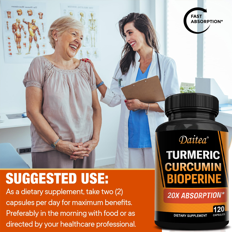 Cápsulas de Cúrcuma con Curcum - Turmeric Curcumin Capsule reseña y precio