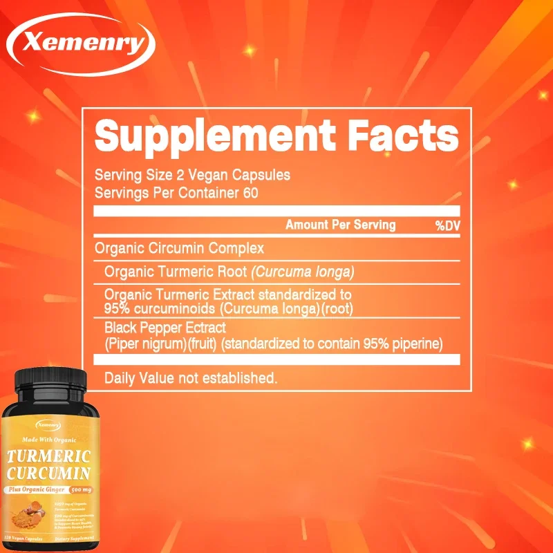 Curcumina de cúrcuma con pimie - Turmeric Curcumin Capsule reseña y precio
