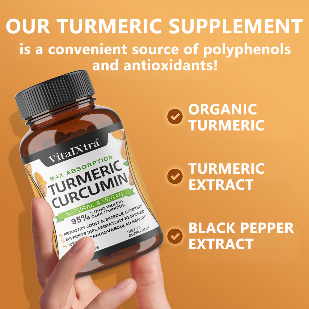 Cápsulas de Cúrcuma con Curcum - Turmeric Curcumin Capsule reseña y precio