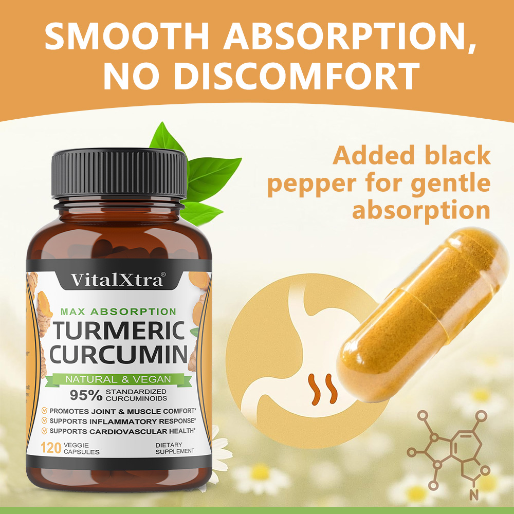 Cápsulas de Cúrcuma con Curcum - Turmeric Curcumin Capsule reseña y precio
