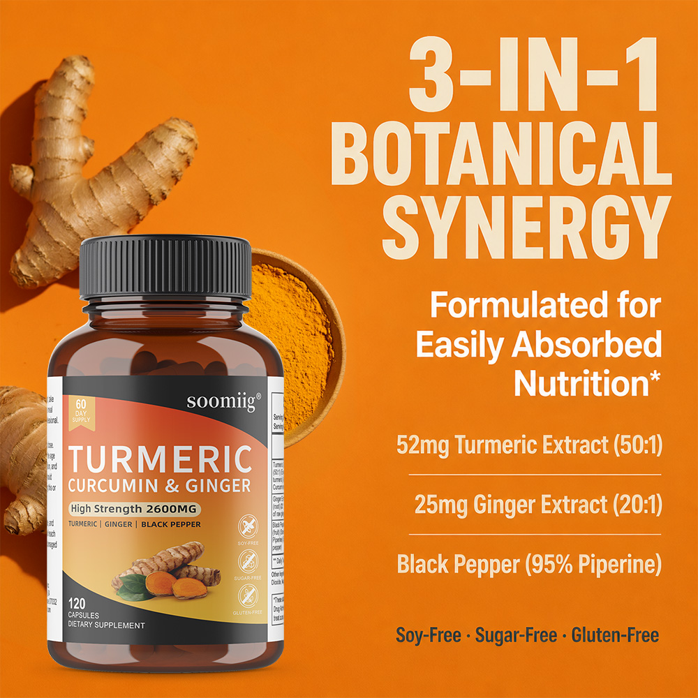 Cápsulas de Cúrcuma con Jengib - Turmeric Curcumin Capsule reseña y precio