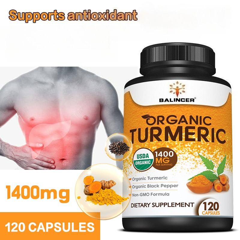 Cúrcuma orgánica con extracto  - Turmeric Curcumin Capsule reseña y precio